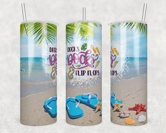 Decks Docks & Flip Flops 20oz Tumbler