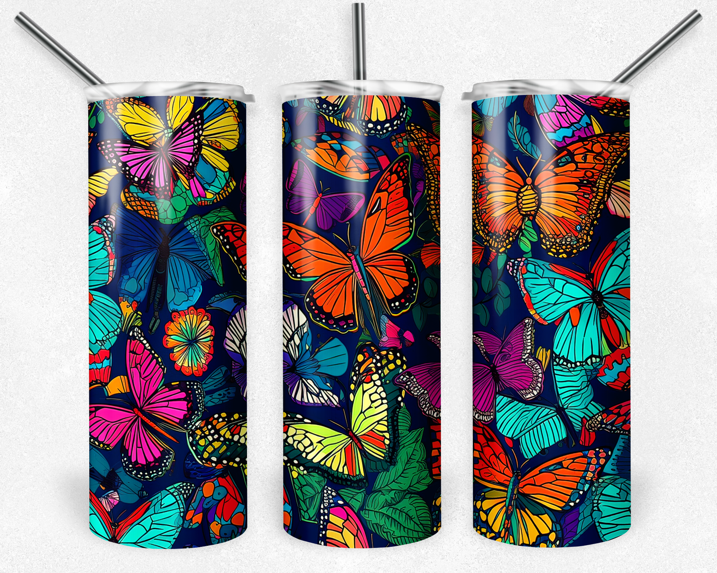 Bright Butterflies 20oz Tumbler