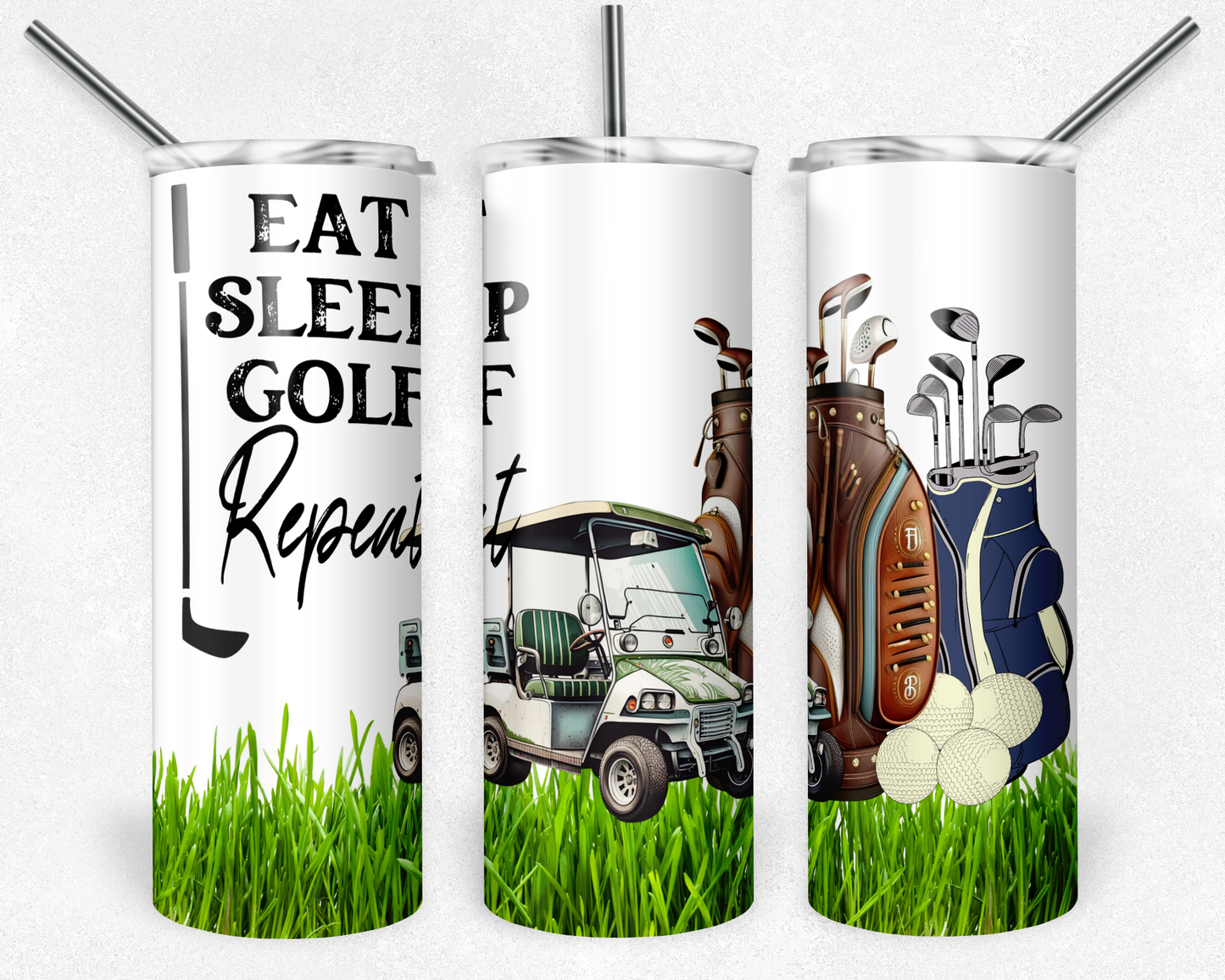 Eat Sleep Golf Repeat 20oz Tumbler