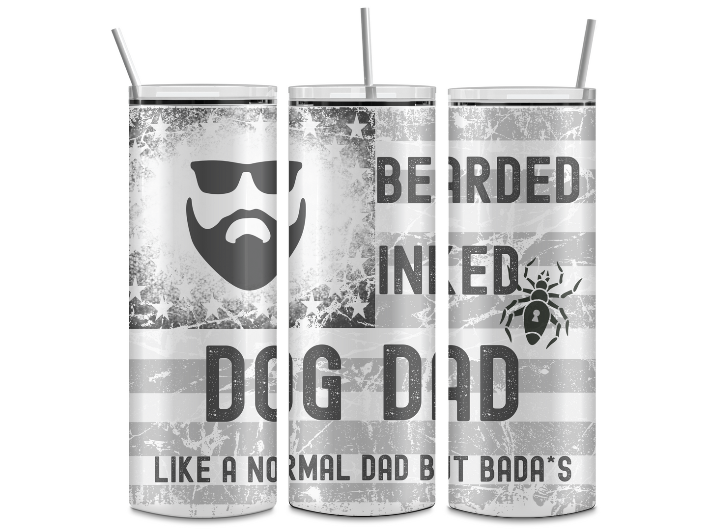 Bearded Inked Dad 20oz Tumbler