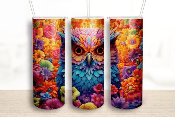 Flowers & Owl 20oz Tumbler