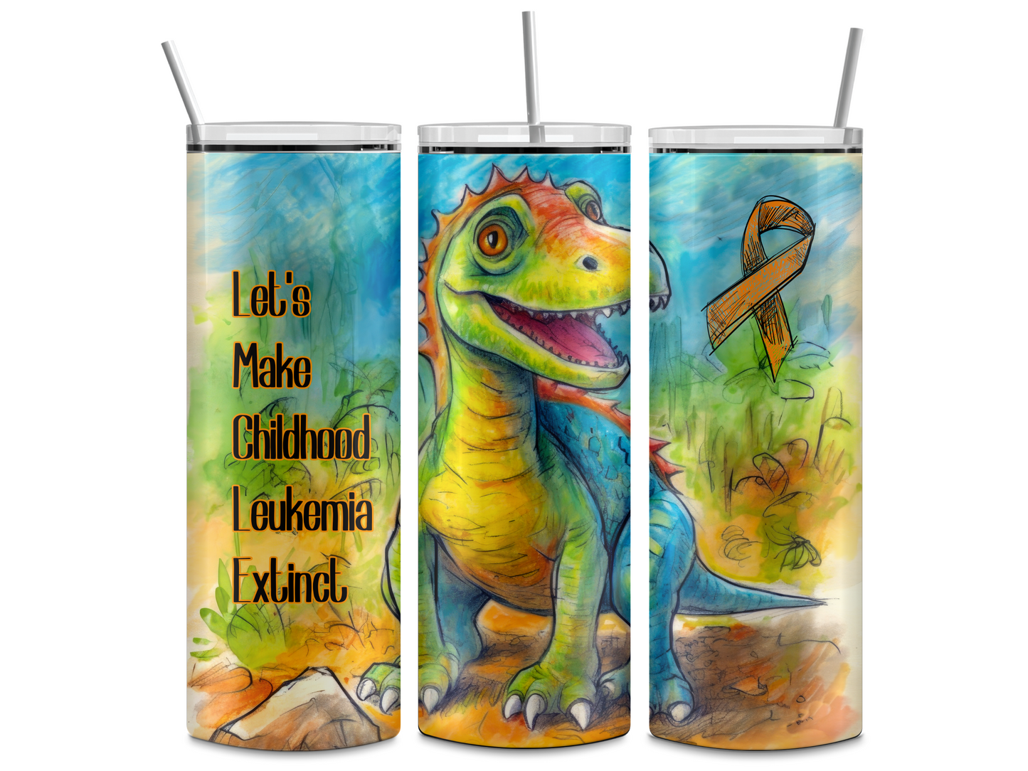 Let's Make Childhood Leukemia Extinct 20oz Tumbler