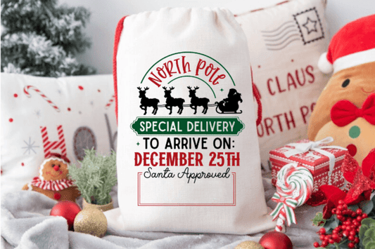 North Pole Special Delivery Santa Sack