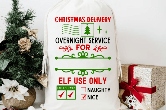 Christmas Delivery Overnight Service Santa Sack