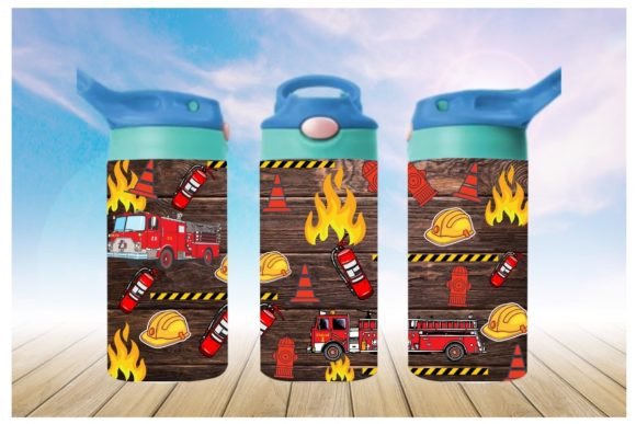 Kids 12 oz Fire Truck Tumbler