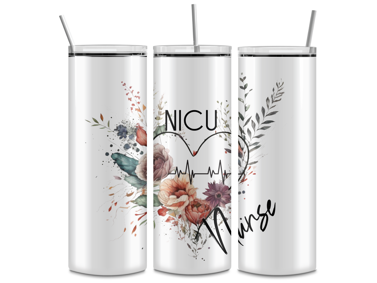 NICU Nurse Heart 20oz Tumbler