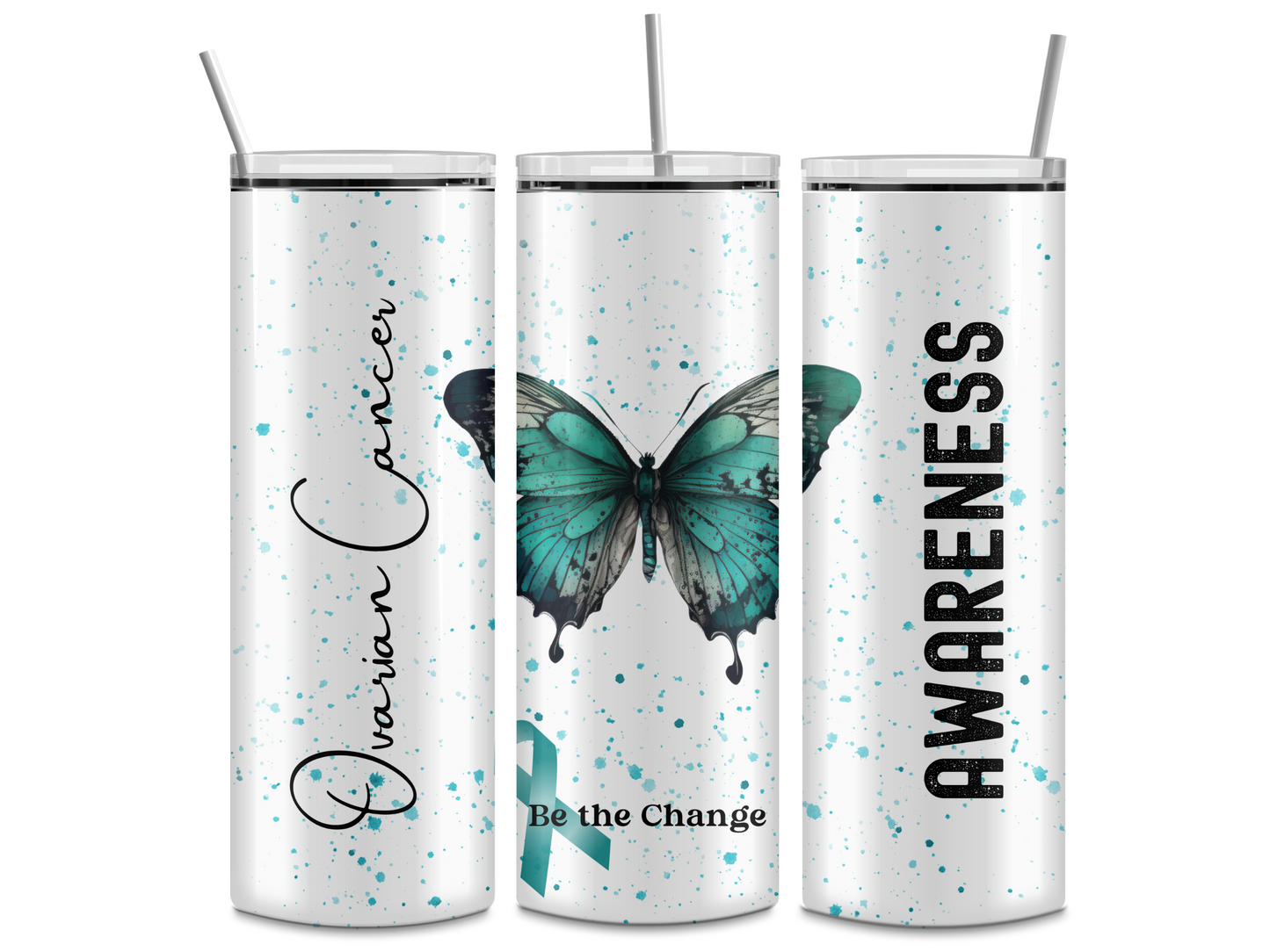 Ovarian Cancer Awareness 20oz Tumbler