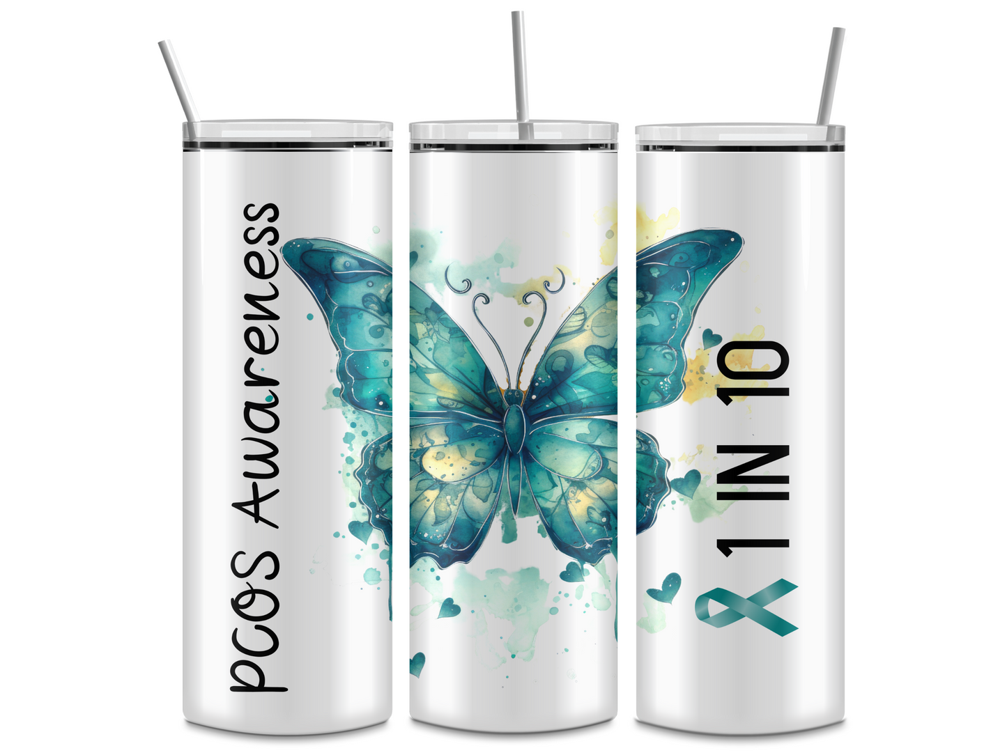 PCOS Awareness 1 in 10 20oz Tumbler