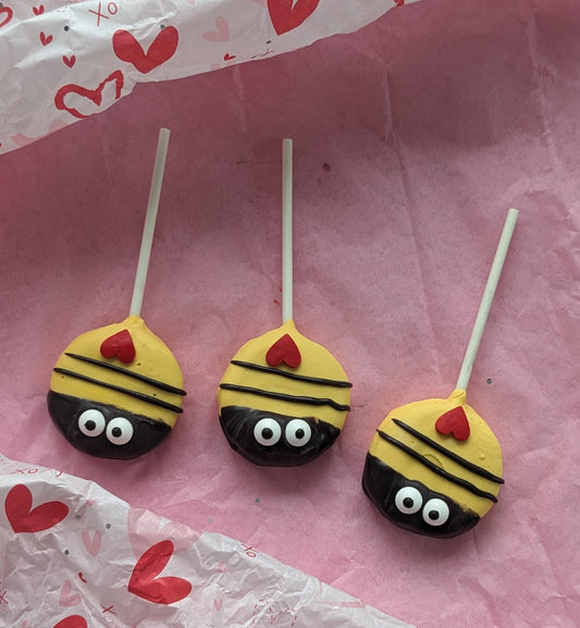 BEE MINE Valentine's Day Oreo Pops