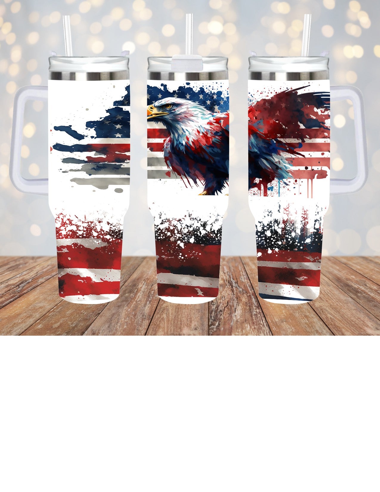 Patriotic Eagle 40oz Tumbler