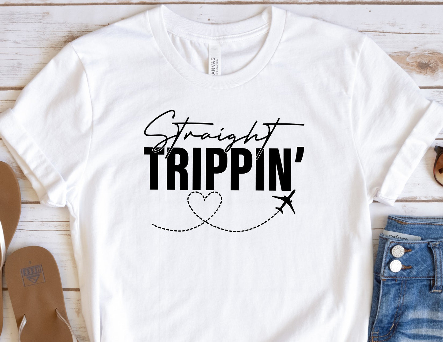 Straight Trippin heart line