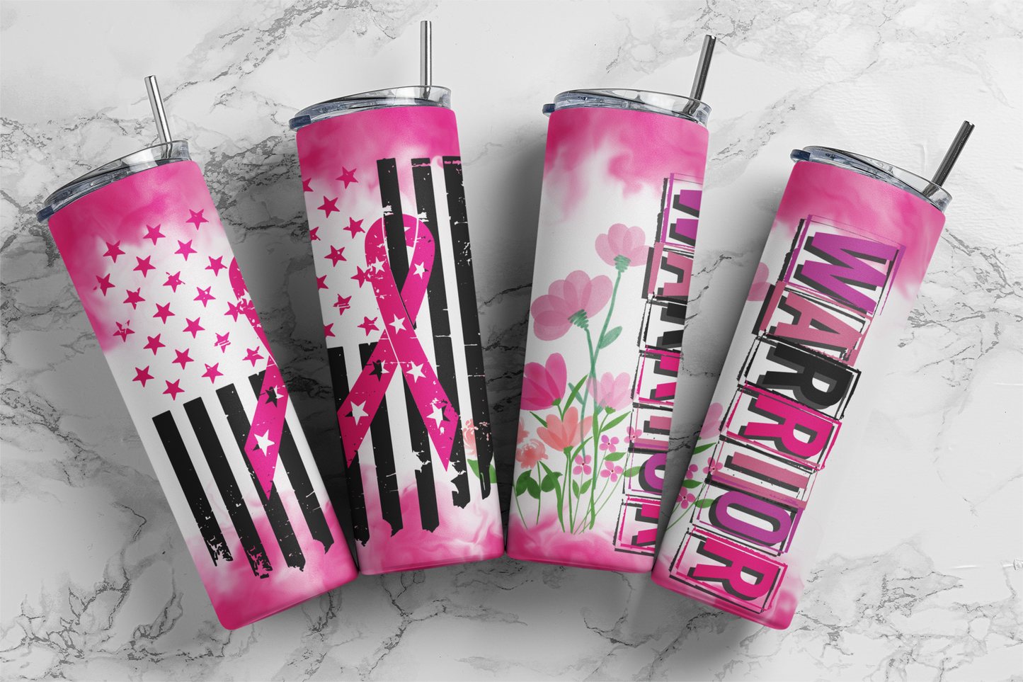 Warrior pink 20oz Tumbler