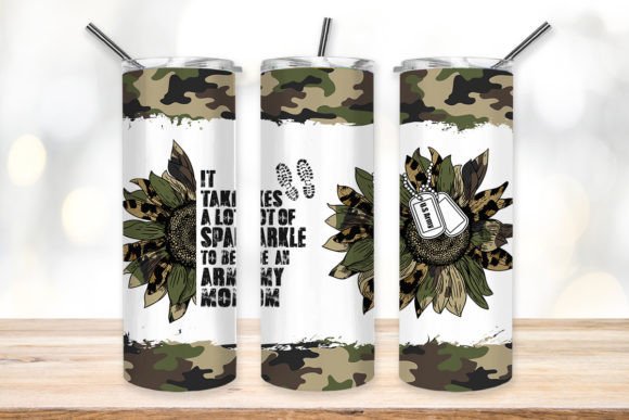 20 oz Military Mom Insulated Tumblers