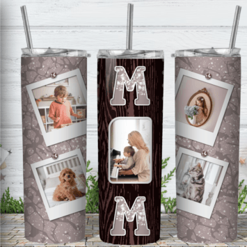 Mom/Grandma 20 oz Photo Tumbler