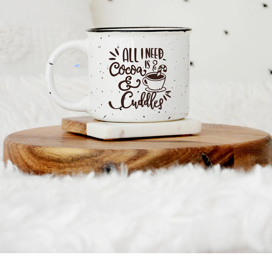 Cocoa Cuddles Glass Mug